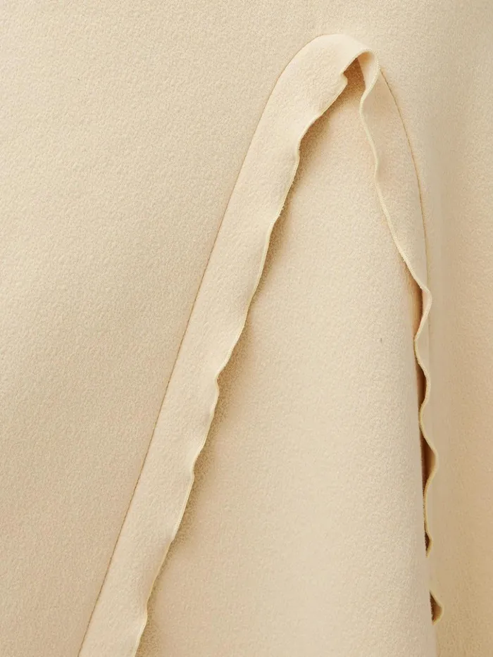 Jigsaw Crepe Scoop Neck Dress Cream Women Dresses and Jumpsuits