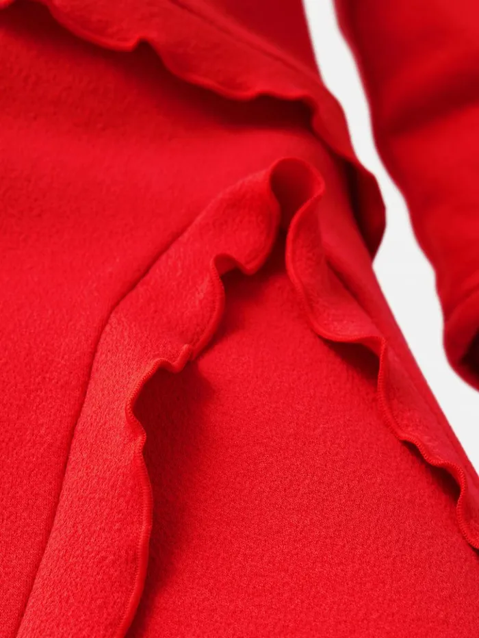Jigsaw Crepe Scoop Neck Dress Red Women Dresses and Jumpsuits