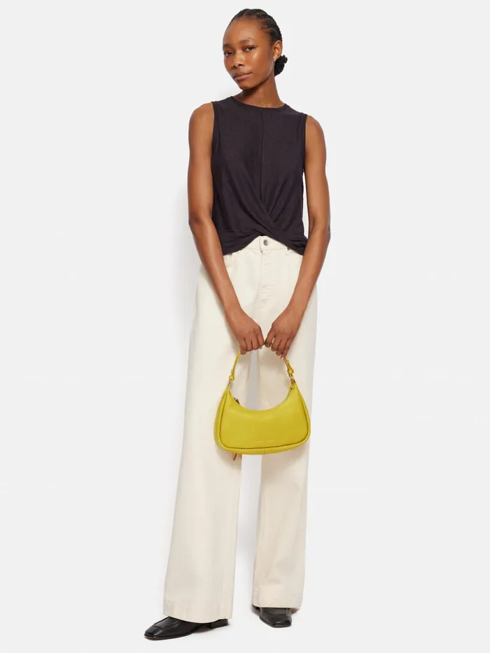 Jigsaw Crescent Bag Small Yellow Women Bags