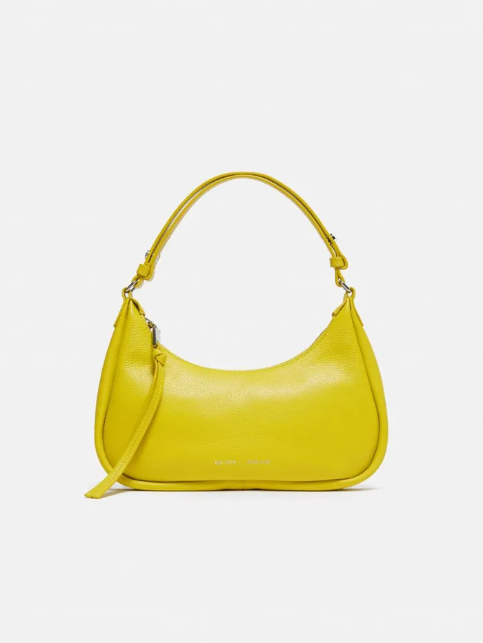 Jigsaw Crescent Bag Small Yellow Women Leather