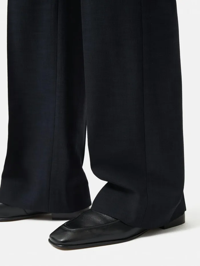 Jigsaw Crosshatch Mason Trouser Navy Women Trousers