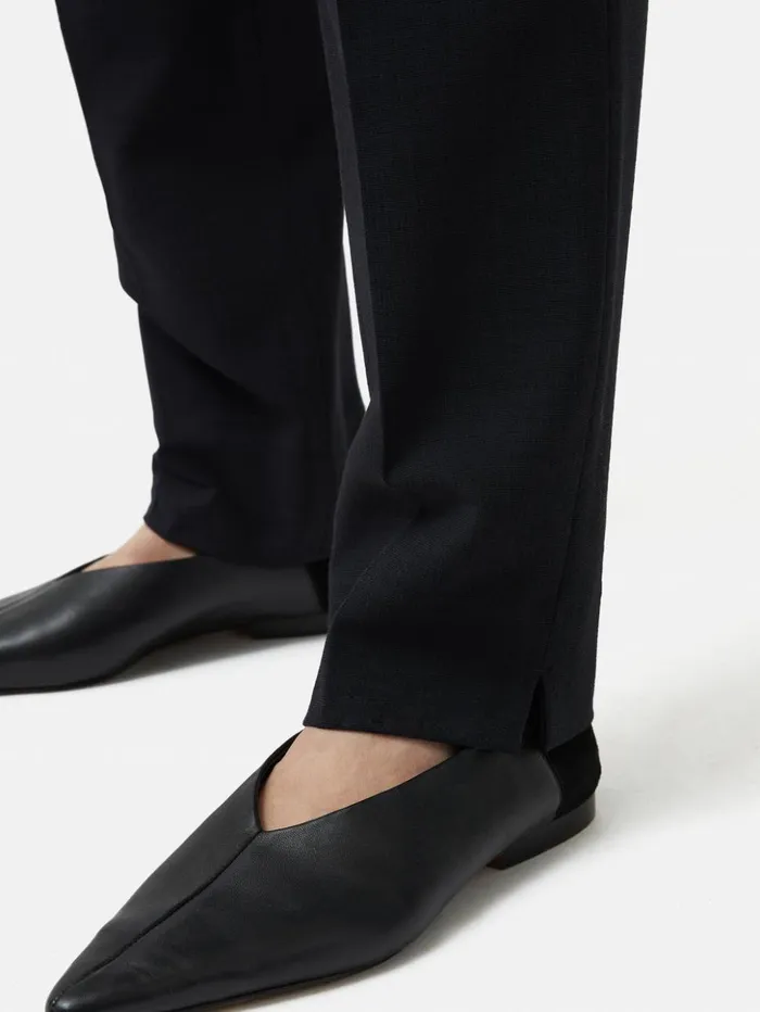 Jigsaw Crosshatch Palmer Trouser Navy Women Trousers