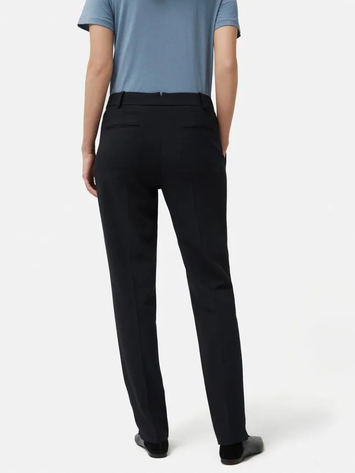 Jigsaw Crosshatch Palmer Trouser Navy Women Trousers