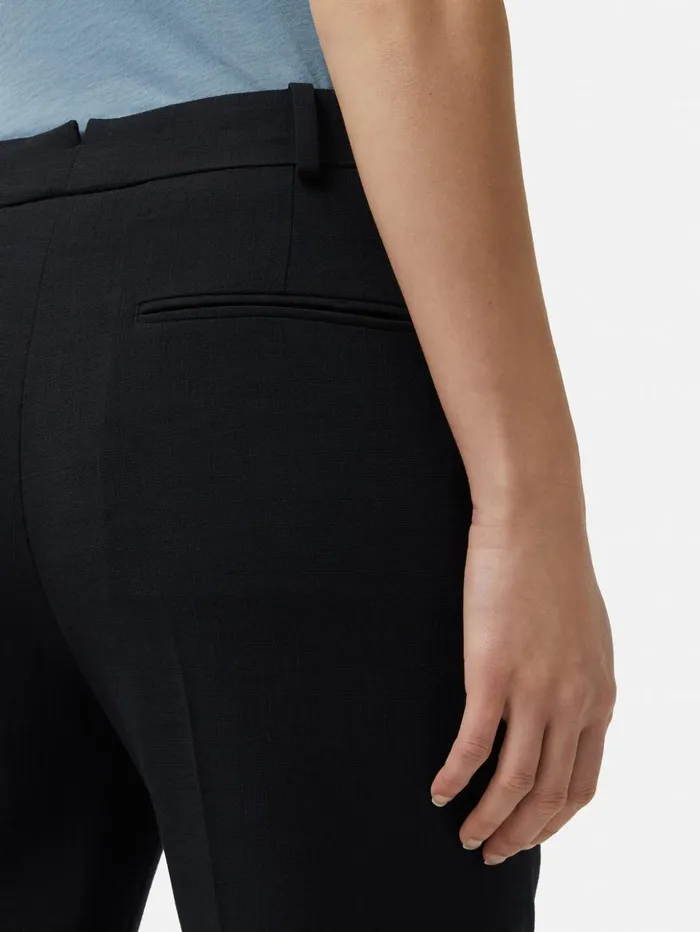 Jigsaw Crosshatch Palmer Trouser Navy Women Trousers