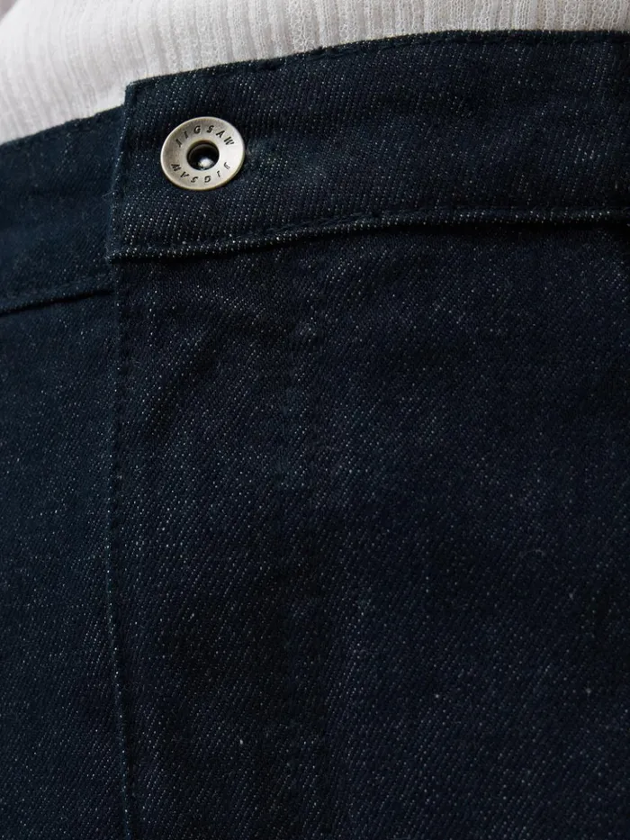 Jigsaw Denim Pencil Midi Skirt Indigo Women Skirts
