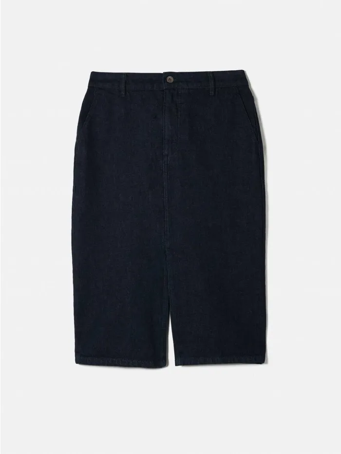 Jigsaw Denim Pencil Midi Skirt Indigo Women Skirts
