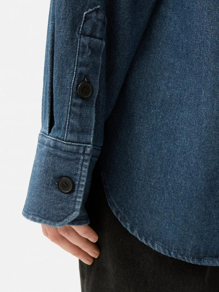 Jigsaw Denim Relaxed Shirt Indigo Women Shirts and Tops