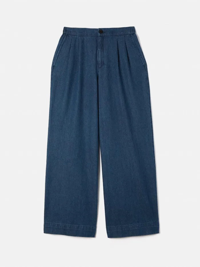 Jigsaw Denim Relaxed Trouser Indigo Women Trousers