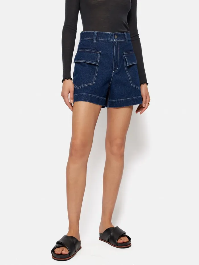Jigsaw Denim Tailored Short Indigo Women Shorts