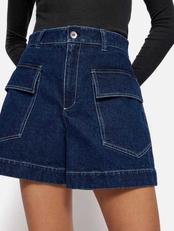 Jigsaw Denim Tailored Short Indigo Women Shorts