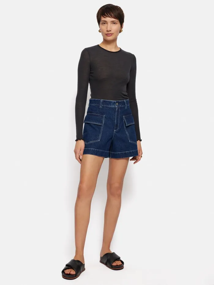 Jigsaw Denim Tailored Short Indigo Women Shorts