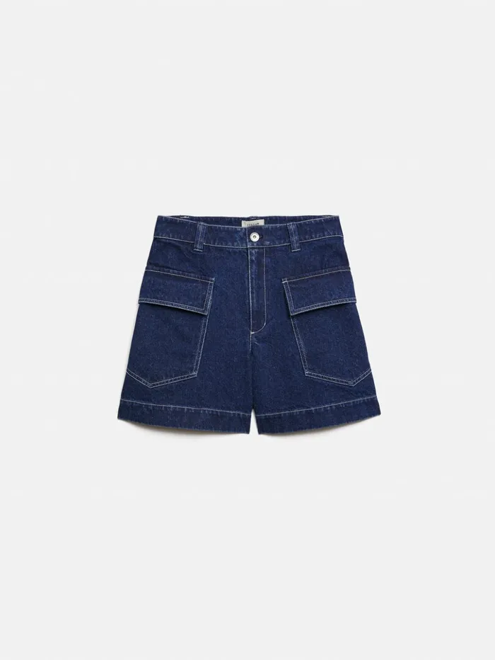 Jigsaw Denim Tailored Short Indigo Women Shorts