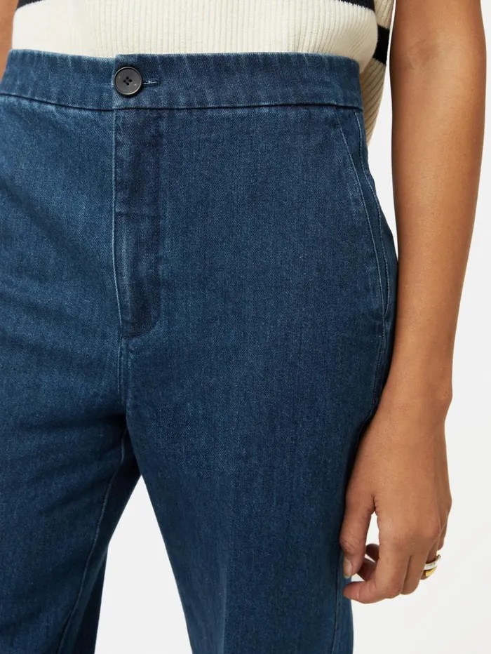 Jigsaw Denim Tailored Trouser Indigo Women Trousers
