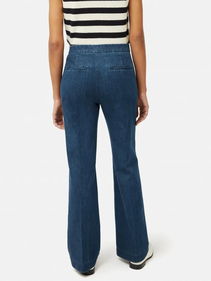 Jigsaw Denim Tailored Trouser Indigo Women Trousers