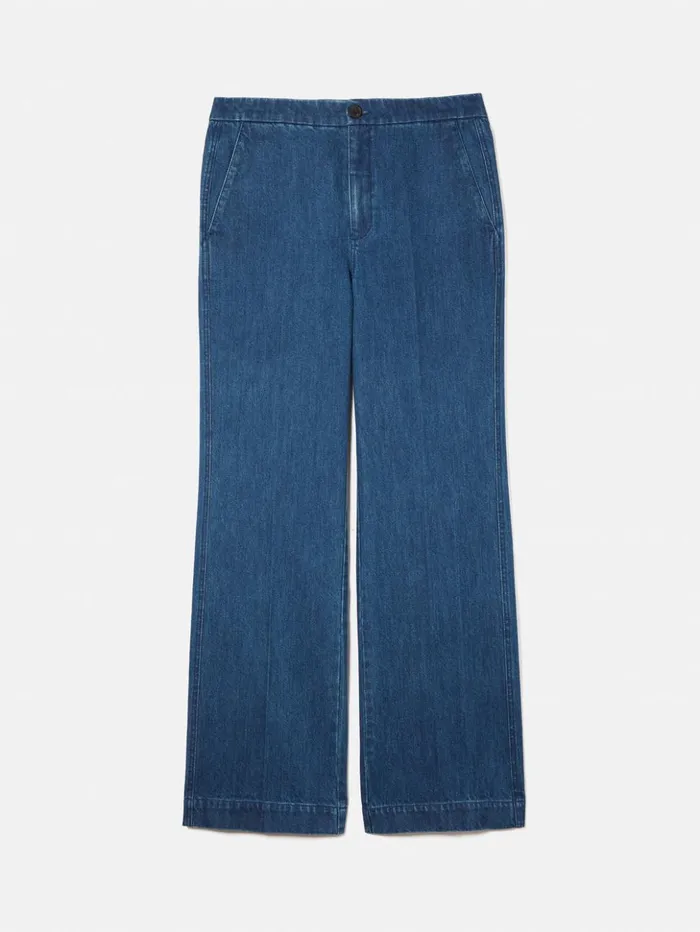 Jigsaw Denim Tailored Trouser Indigo Women Trousers