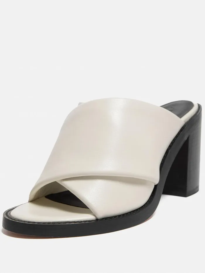 Jigsaw Duvile Padded Heel Sandal White Women Heels