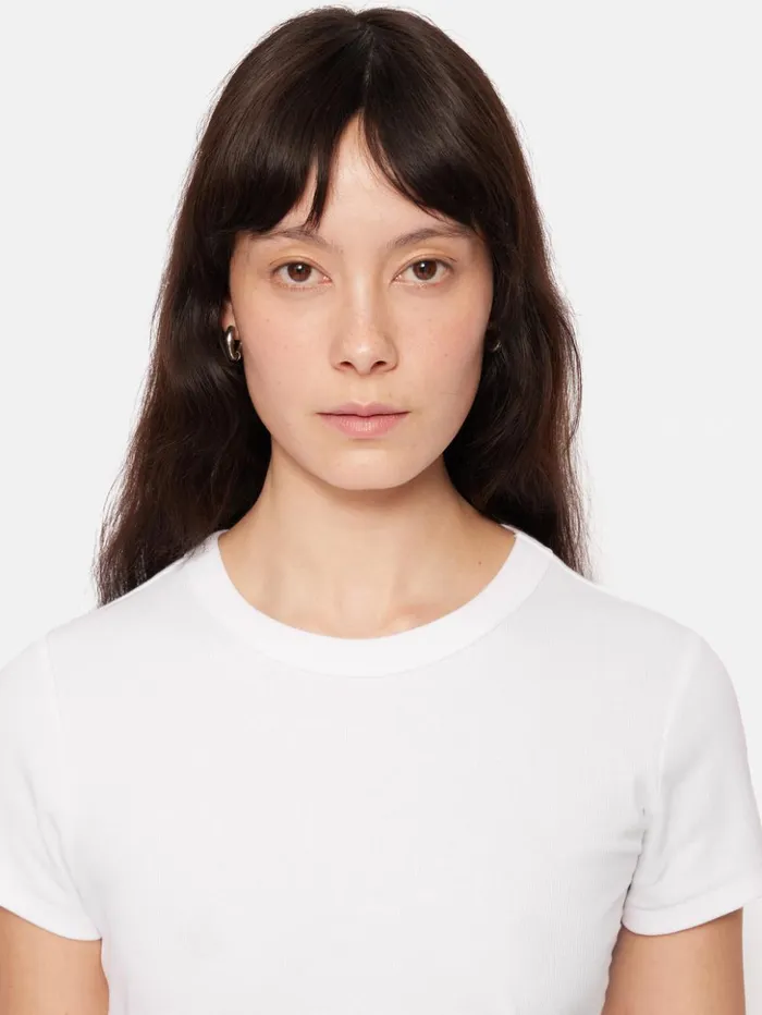 Jigsaw Fine Cotton Tee White Women Shirts and Tops