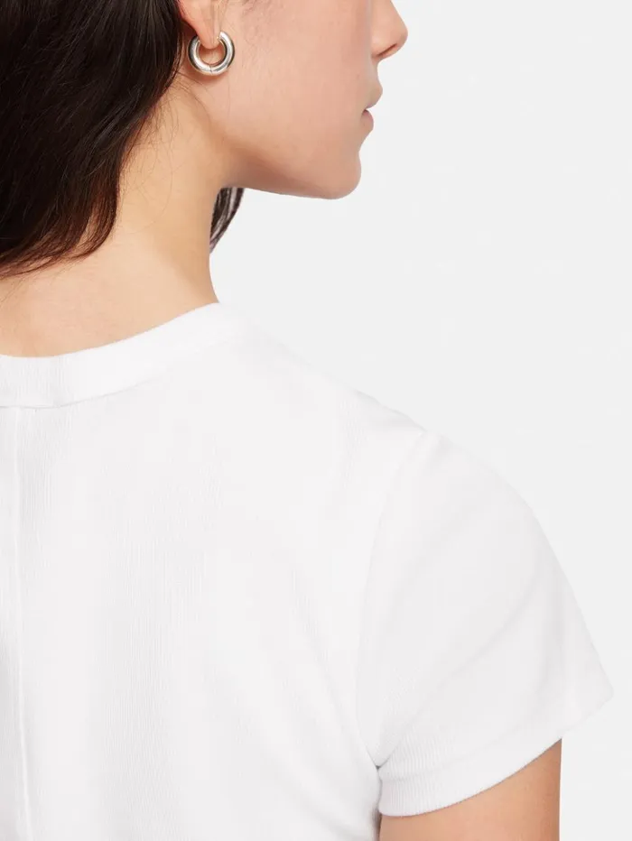 Jigsaw Fine Cotton Tee White Women Shirts and Tops