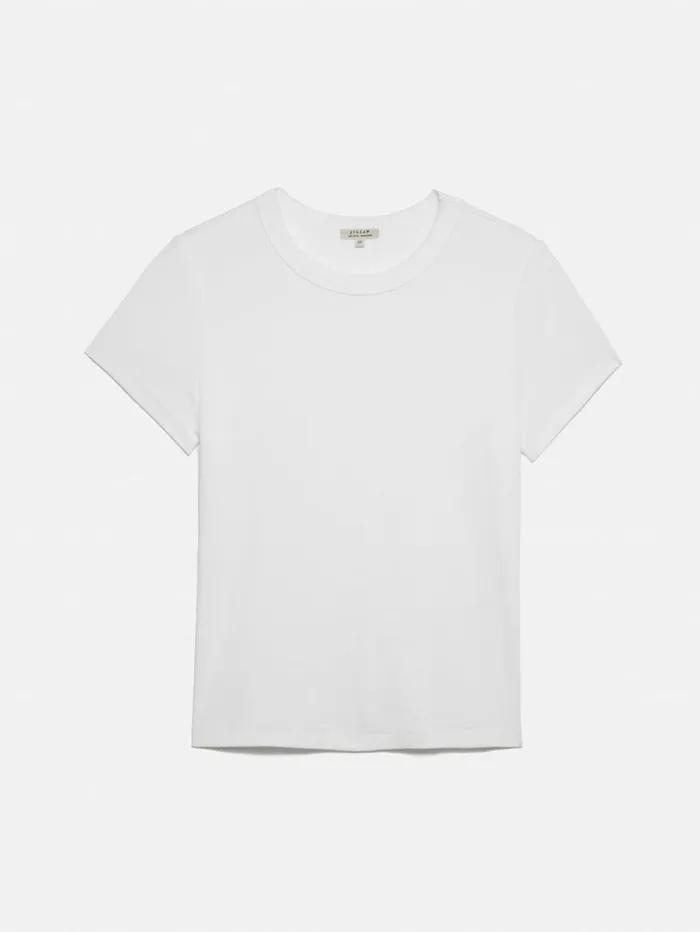 Jigsaw Fine Cotton Tee White Women Shirts and Tops