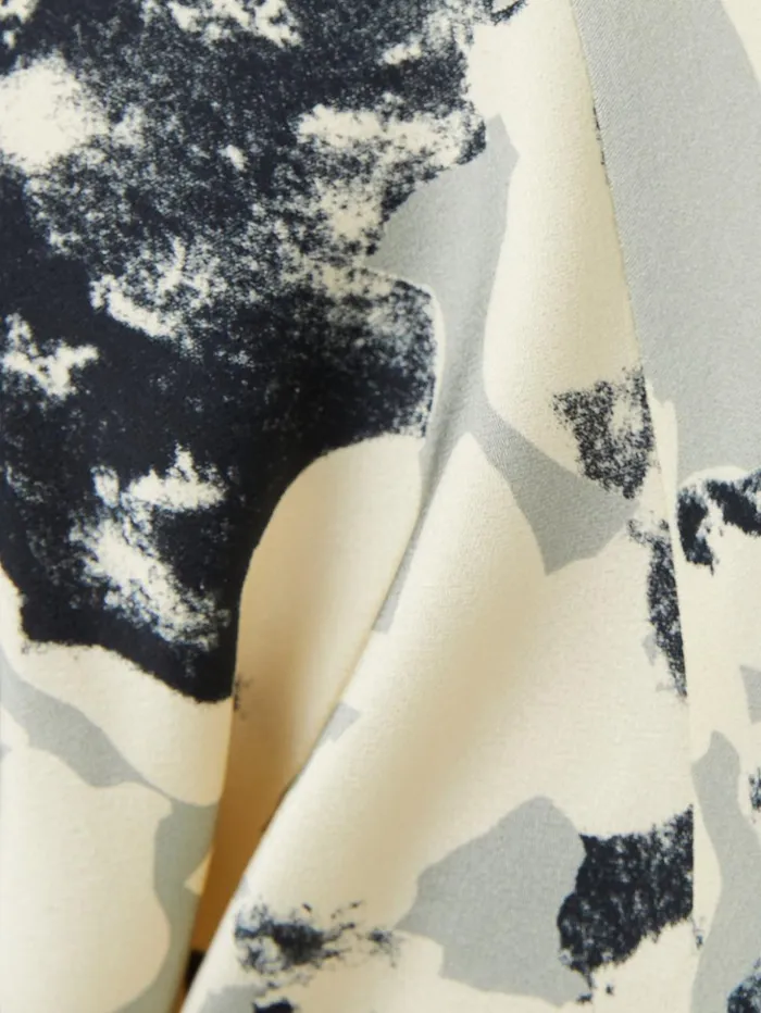Jigsaw Floral Echo Dress Grey Women Dresses and Jumpsuits