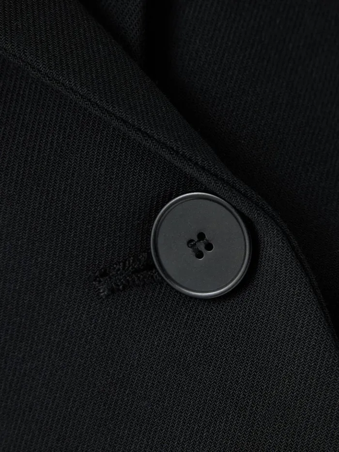 Jigsaw Fluid Twill Knox Blazer Black Women Coats and Jackets