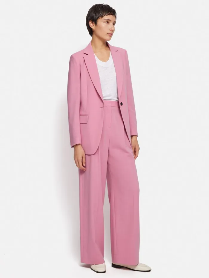 Jigsaw Fluid Twill Knox Jacket Pink Women Coats and Jackets