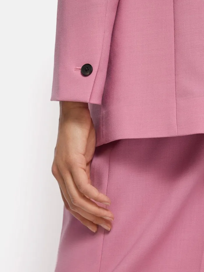 Jigsaw Fluid Twill Knox Jacket Pink Women Coats and Jackets