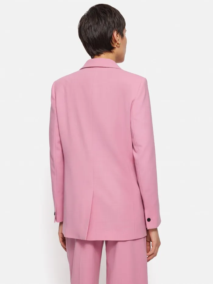 Jigsaw Fluid Twill Knox Jacket Pink Women Coats and Jackets