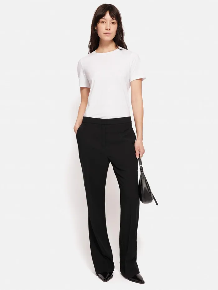 Jigsaw Fluid Twill Mason Trouser Black Women Trousers