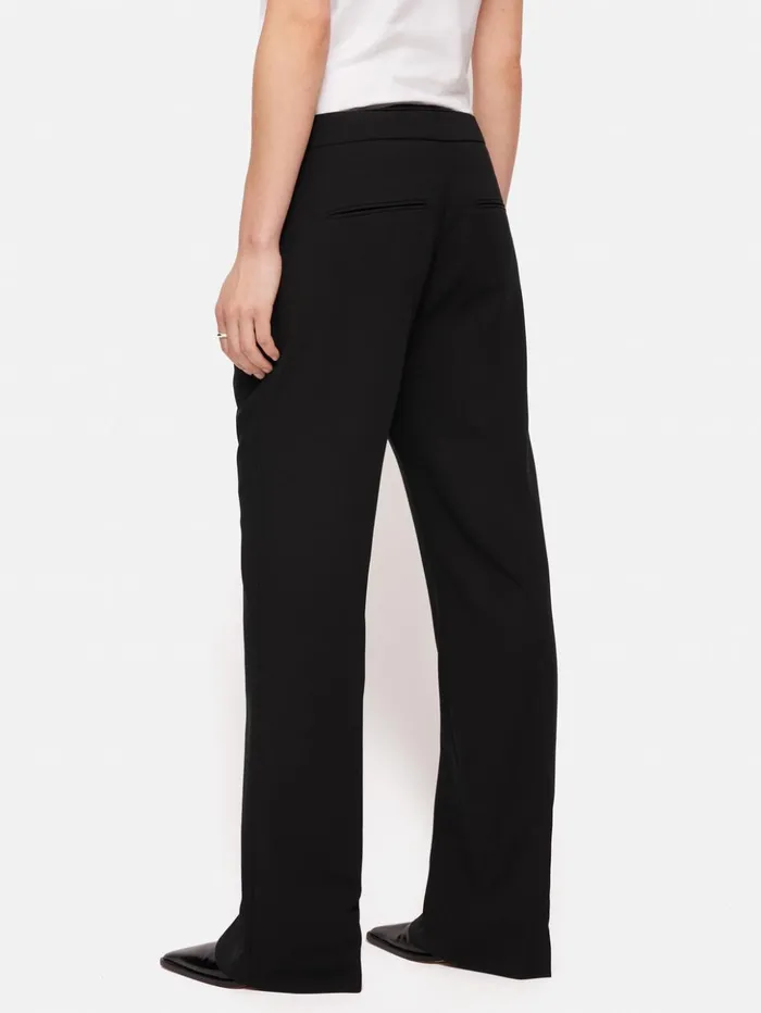Jigsaw Fluid Twill Mason Trouser Black Women Trousers