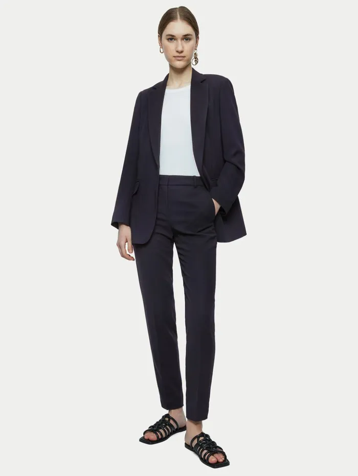 Jigsaw Fluid Twill Palmer Trouser Black Women Trousers