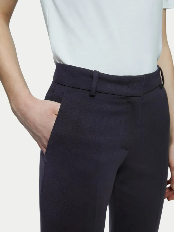 Jigsaw Fluid Twill Palmer Trouser Black Women Trousers