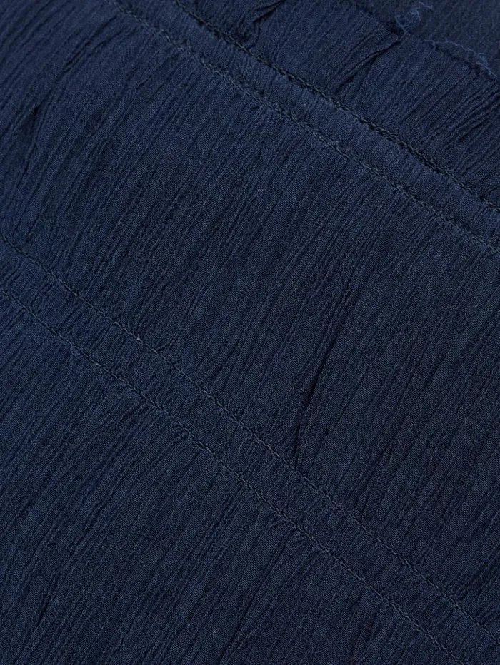 Jigsaw Gauze Viscose Ruched Skirt Blue Women Skirts
