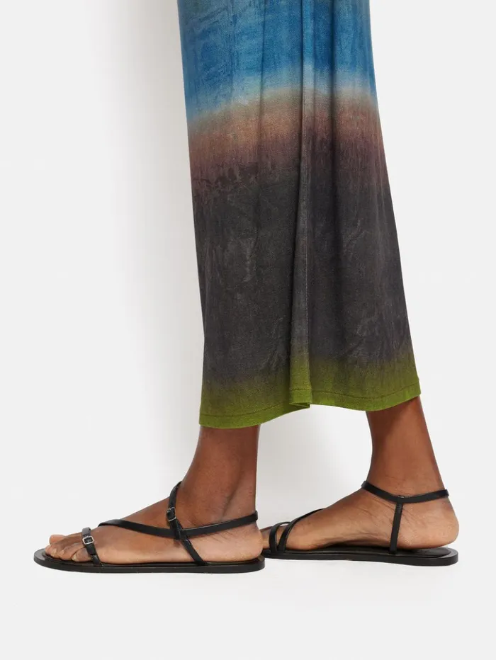 Jigsaw Glazed Abstract Jersey Skirt Brown Women Skirts