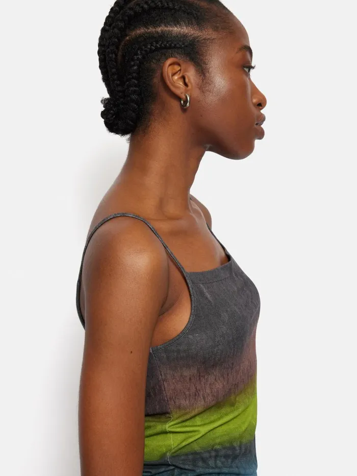 Jigsaw Glazed Abstract Jersey Top Brown Women Coords