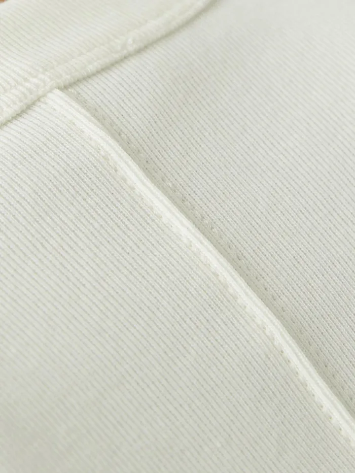 Jigsaw Heavy Cotton Sweatshirt Cream Women Shirts and Tops