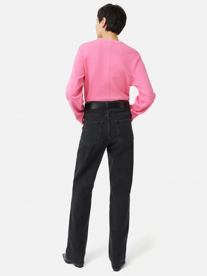 Jigsaw Heavy Cotton Sweatshirt Pink Women Shirts and Tops