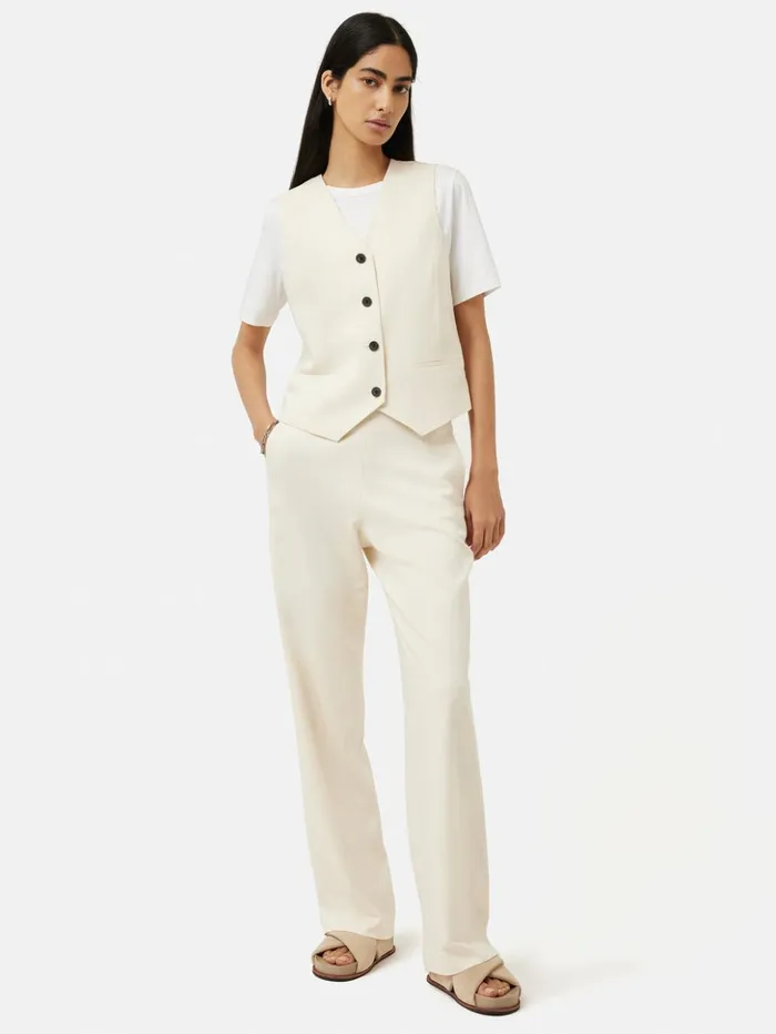 Jigsaw Heavy Cotton Tshirt White Women Shirts and Tops