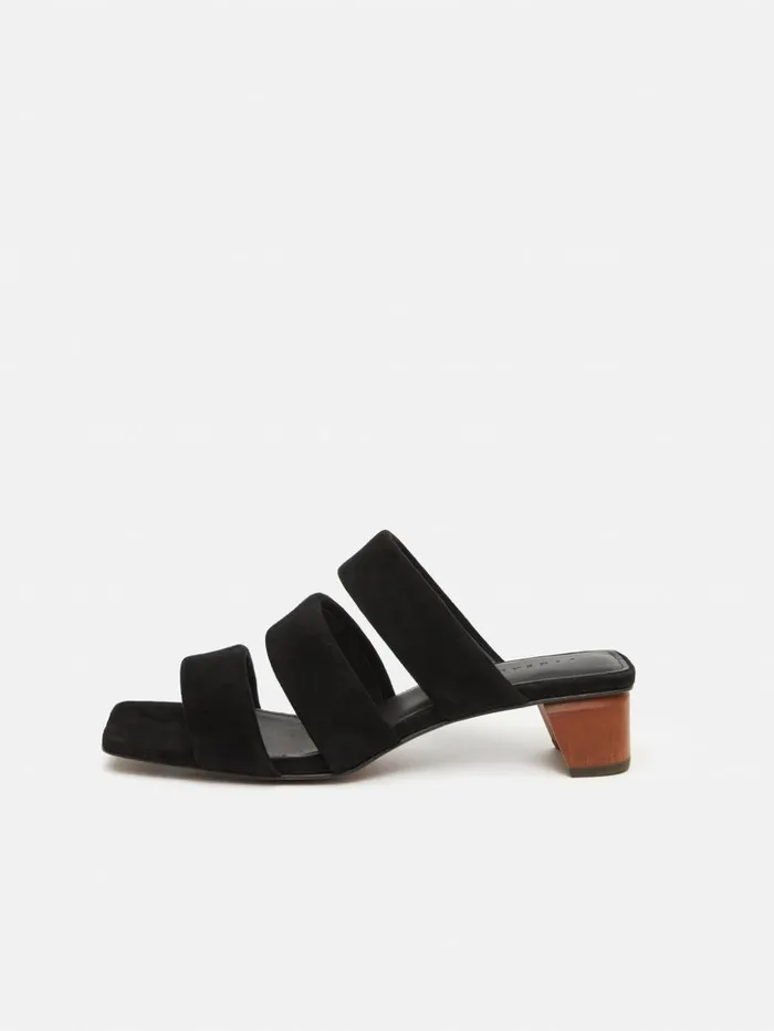 Jigsaw Henley Heeled Sandal Black Women Heels