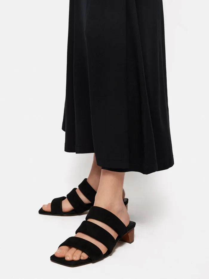 Jigsaw Henley Heeled Sandal Black Women Heels