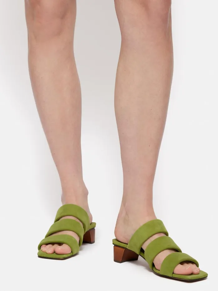 Jigsaw Henley Heeled Sandal Green Women Heels
