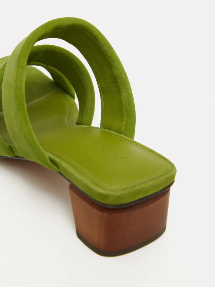 Jigsaw Henley Heeled Sandal Green Women Heels