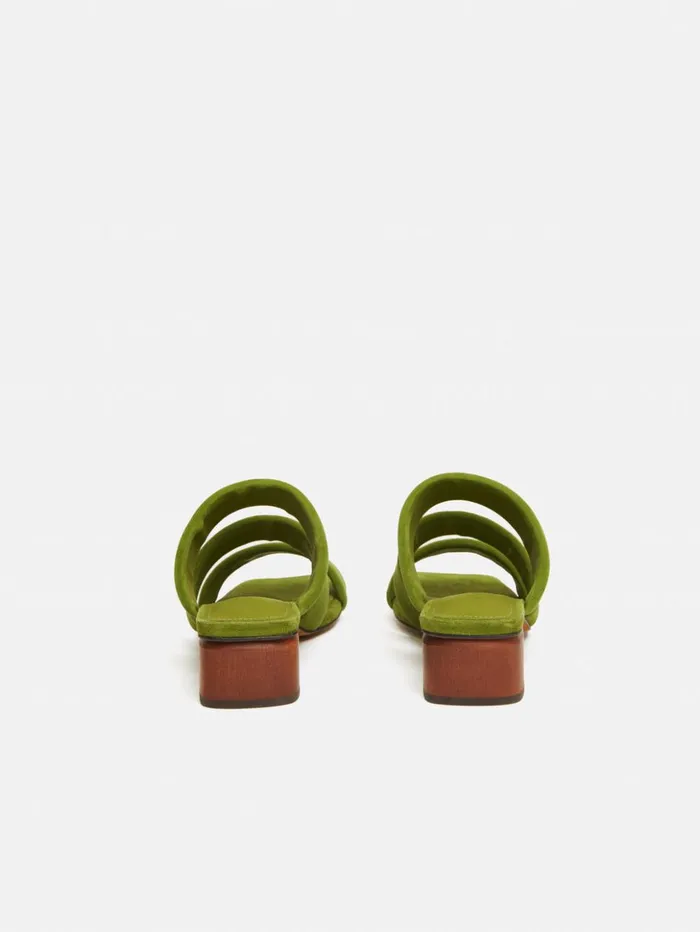 Jigsaw Henley Heeled Sandal Green Women Heels