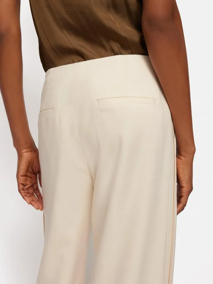 Jigsaw Hopsack Tux Trouser Cream Women Trousers