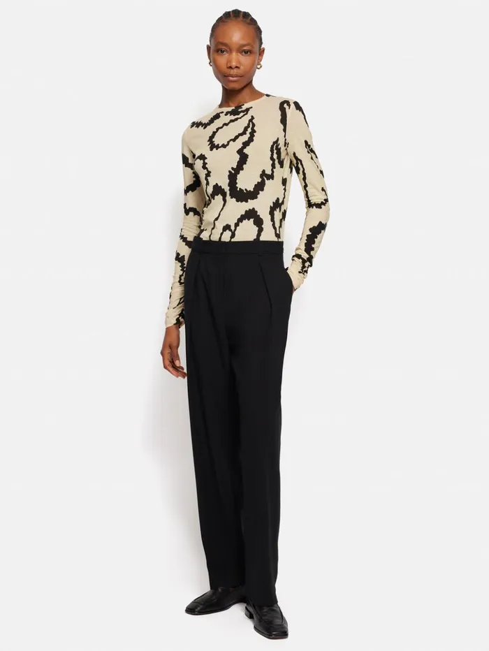 Jigsaw Hydra Coral Cotton Top Cream Women Shirts and Tops