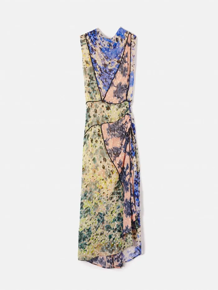 Jigsaw Ikat Posy Metallic Maxi Dress Multi Women Dresses and Jumpsuits