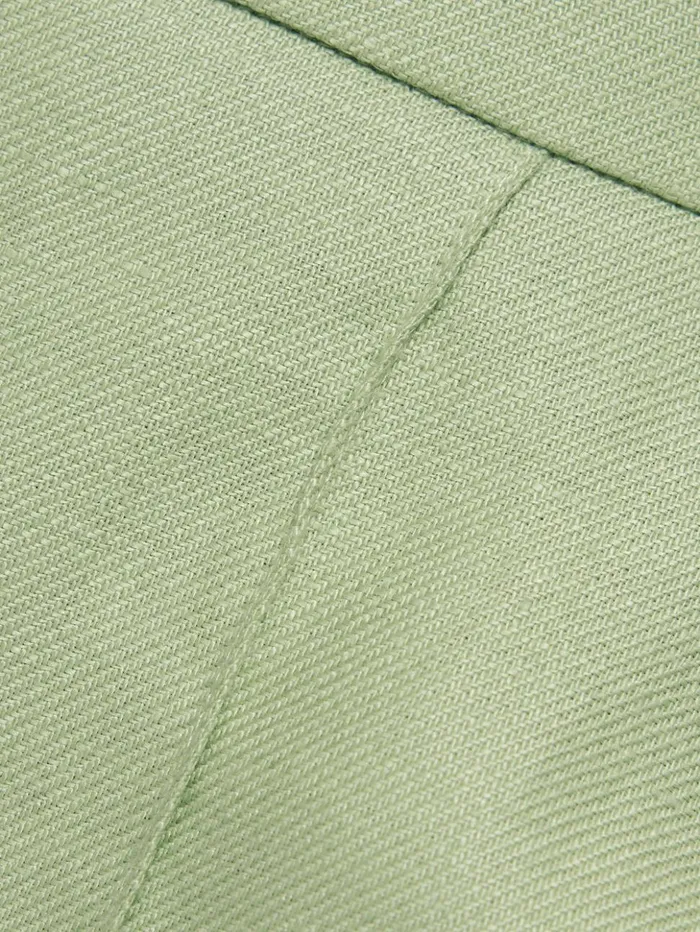 Jigsaw Irish Linen Twill Palazzo Trouser Green Women Trousers