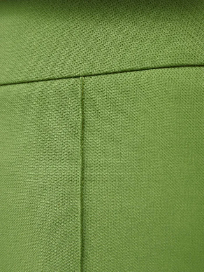 Jigsaw Italian Modern Crepe Sailor Trouser Green Women Trousers
