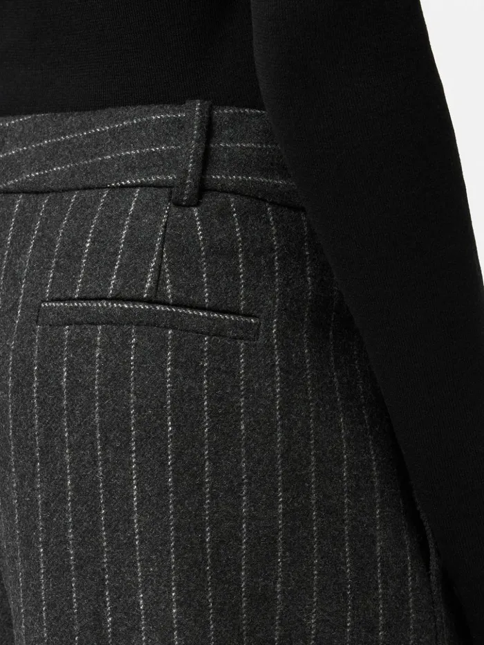 Jigsaw Italian Wool Kemp Pinstripe Trouser Grey Women Trousers