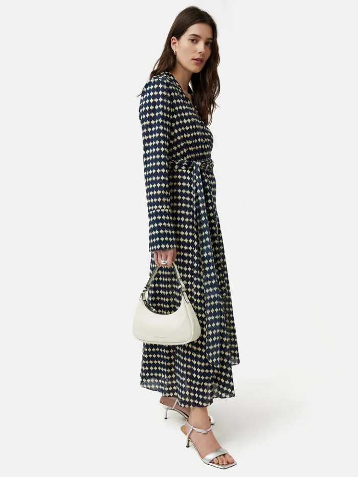 Jigsaw Japanese Geo Shirt Dress Indigo Women Dresses and Jumpsuits